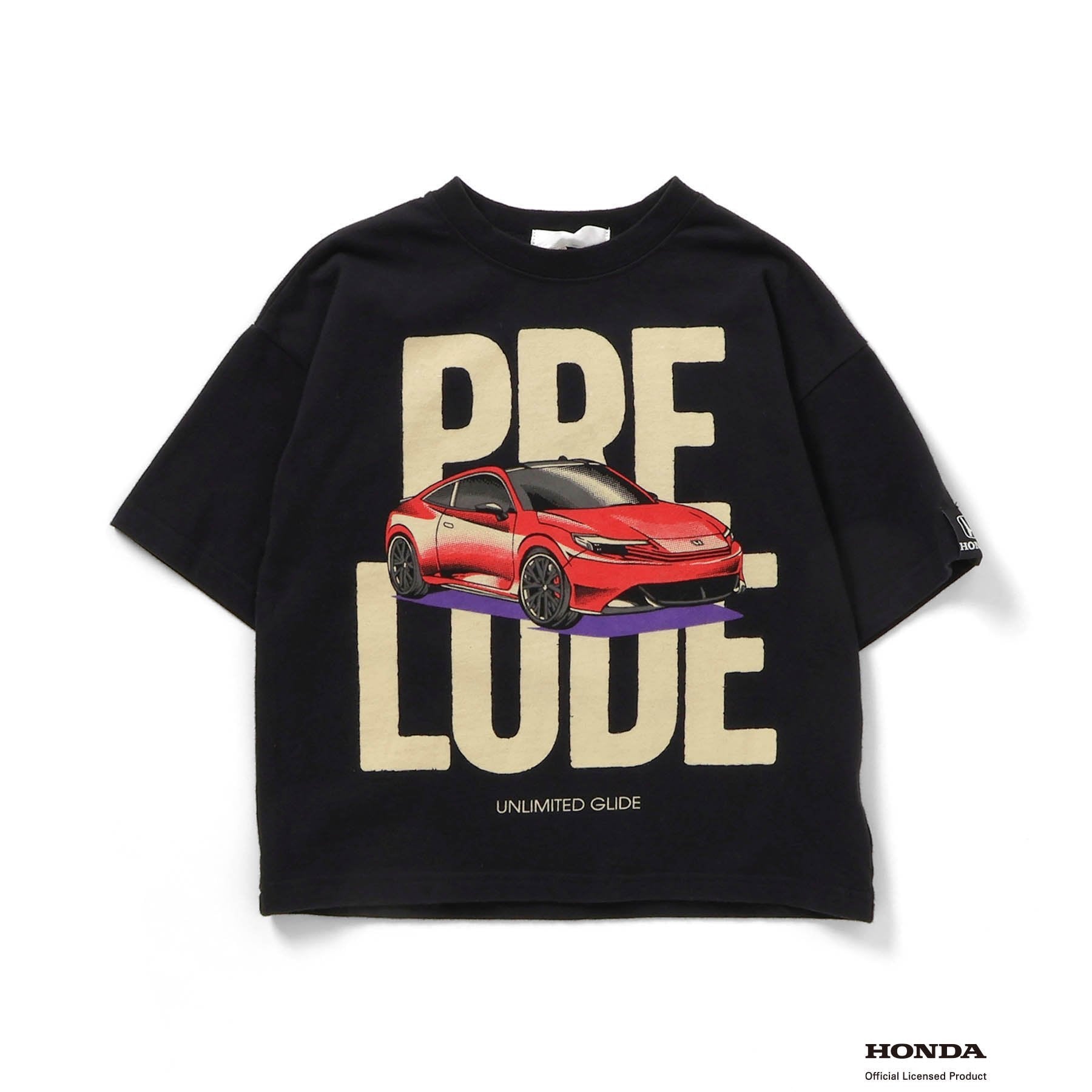 F.O.KIDS×Hondaコラボ_Tシャツ prelude(ブラック)