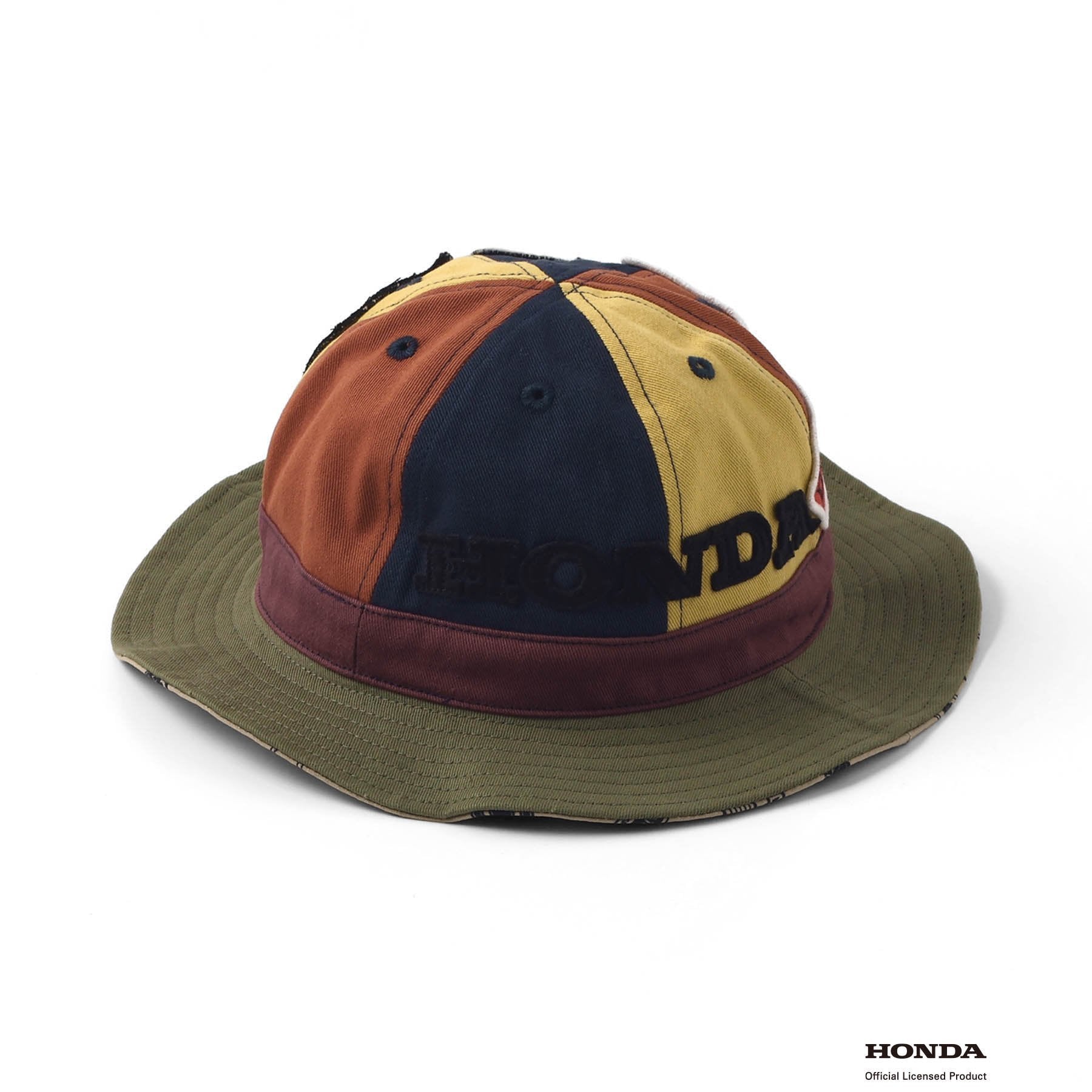 F.O.KIDS×Hondaコラボ_ワッペンアウトドアハット(レインボー)