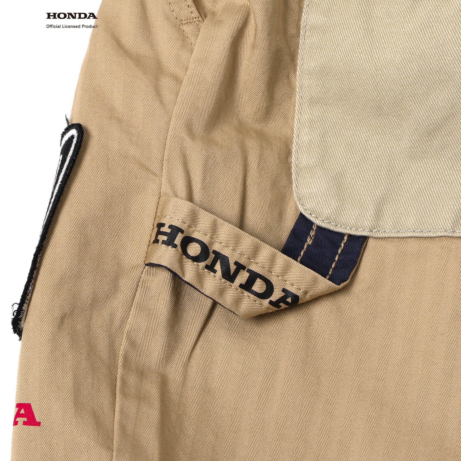 F.O.KIDS×Hondaコラボ_ワッペンハーフパンツ(ベージュ)