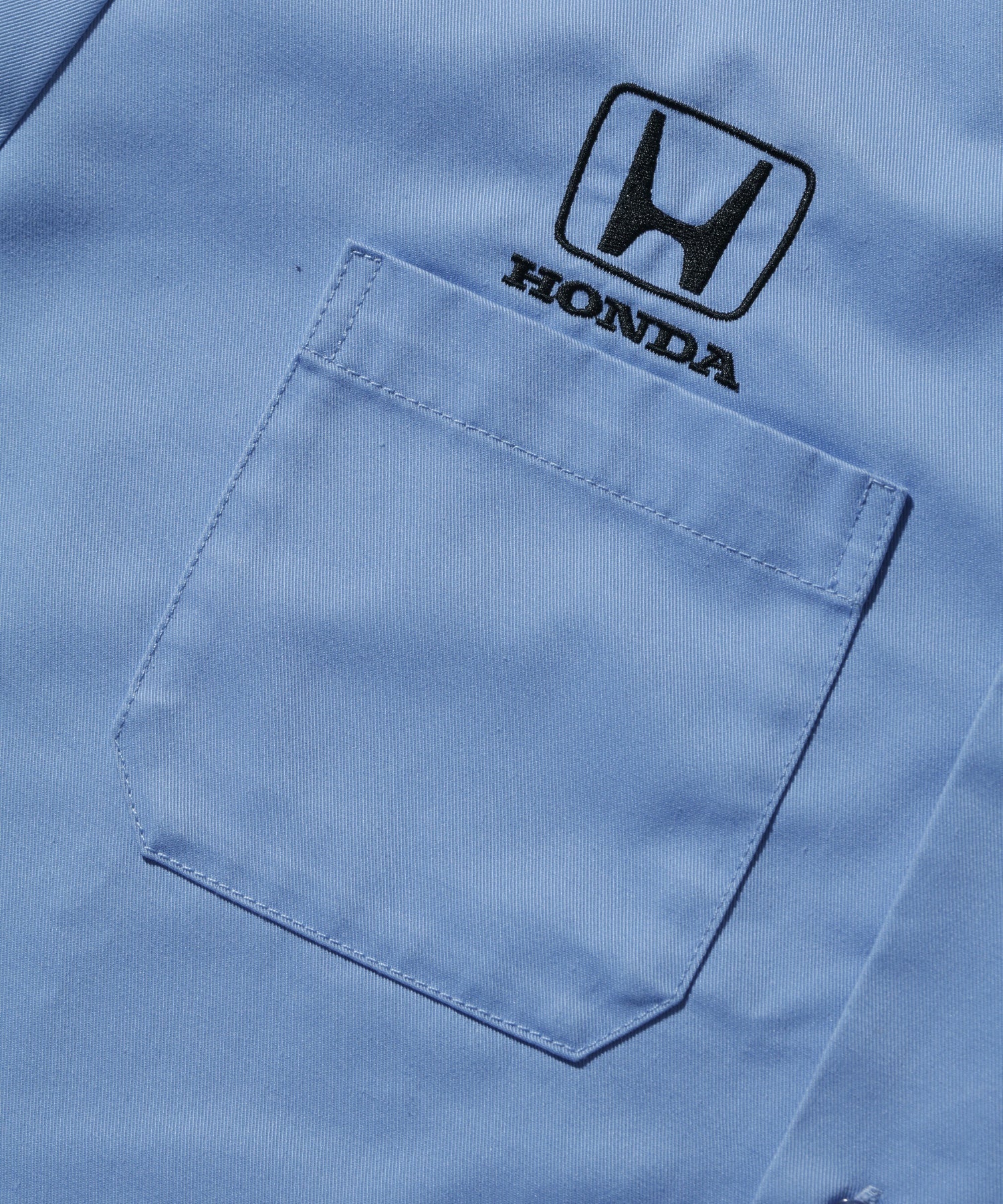 XLARGE×Honda SHOWOFF WORK-Shirt ベージュ/ライトブルー