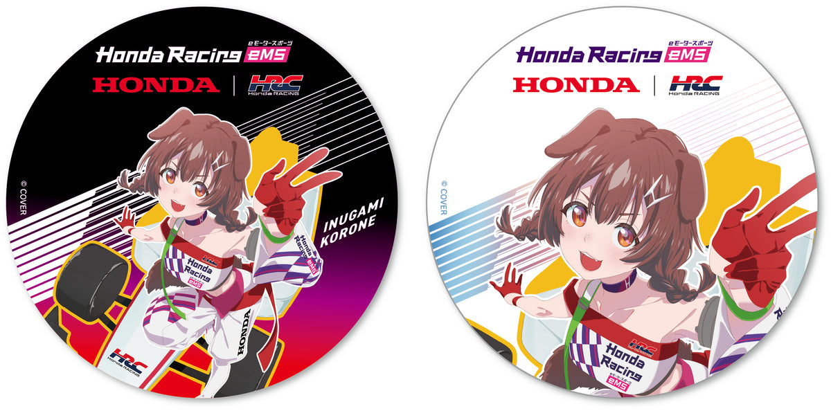 戌神ころね × Honda Racing eMS ホログラム缶バッジセット(2個セット)