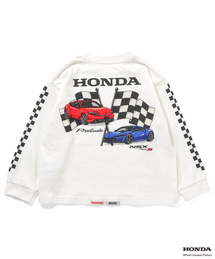 HONDA ヴィンテージグラフィック長袖Tシャツ(オークル)