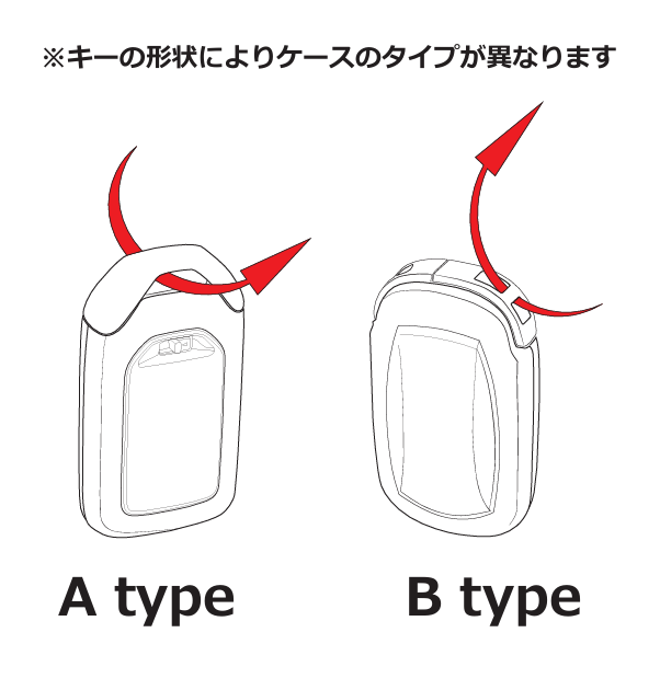 MUGEN SMART KEY CASE Bタイプ(ブラック/レッド)