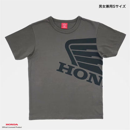 OJICO×Honda ウィングマーク Tシャツ 大人 (チャコールグレー)