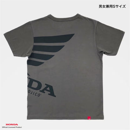 OJICO×Honda ウィングマーク Tシャツ 大人 (チャコールグレー)
