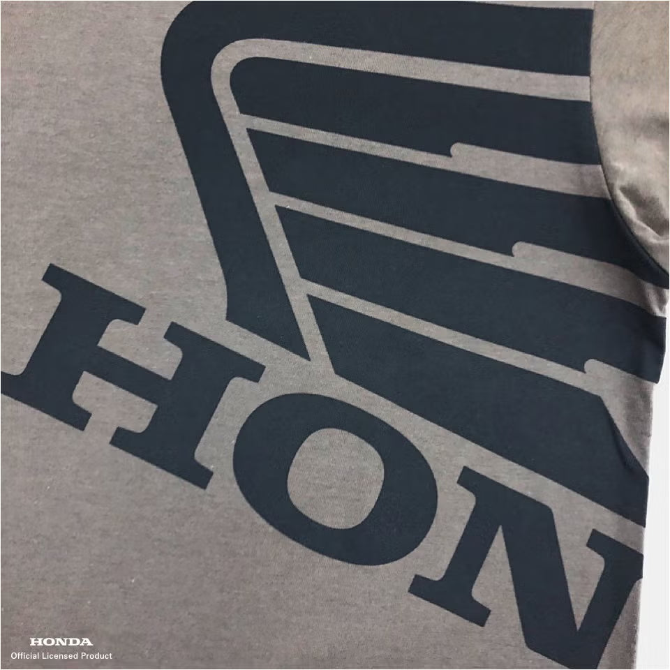 OJICO×Honda ウィングマーク Tシャツ キッズ (チャコールグレー)