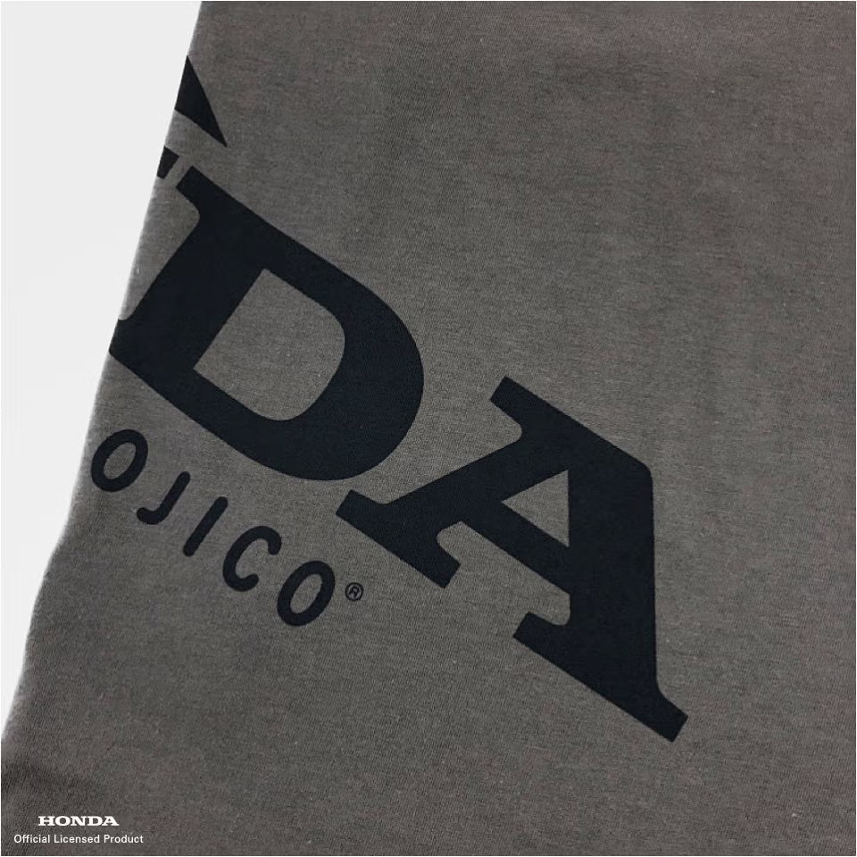 OJICO×Honda ウィングマーク Tシャツ キッズ (チャコールグレー)