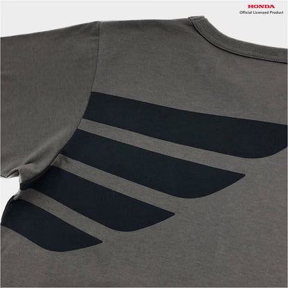 OJICO×Honda ウィングマーク Tシャツ キッズ (チャコールグレー)