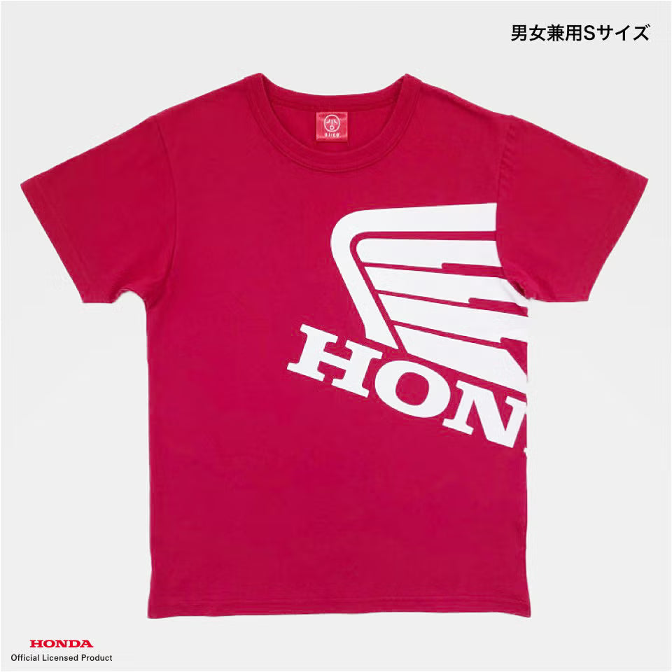 OJICO×Honda ウィングマーク Tシャツ 大人 (レッド)