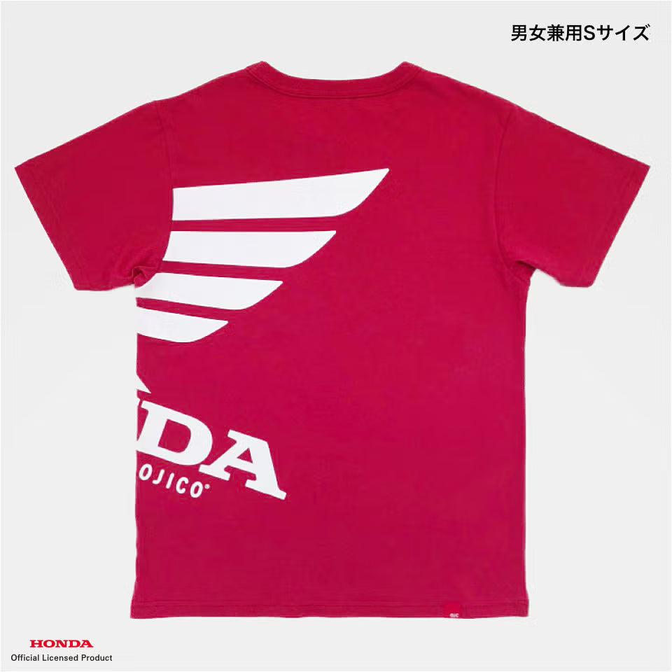 OJICO×Honda ウィングマーク Tシャツ 大人 (レッド)