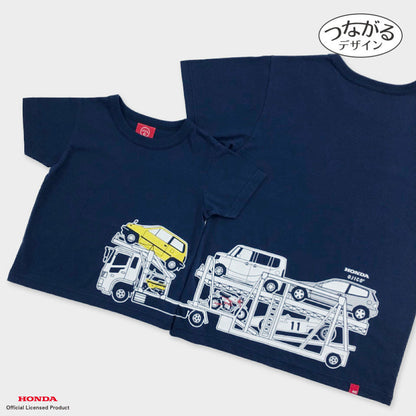 OJICO×Honda カーキャリア Tシャツ キッズ （ネイビー）