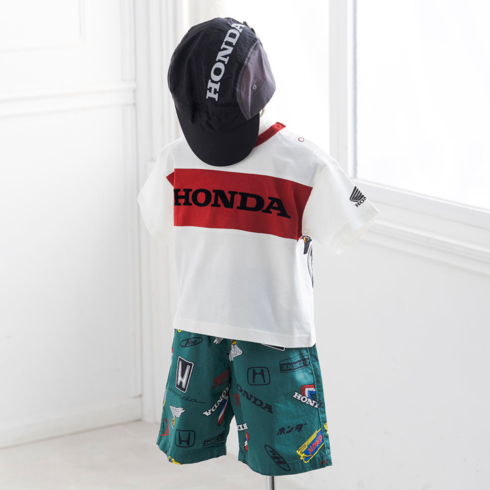 F.O.KIDS×Hondaコラボ_ハーフパンツ（ダークグリーン）