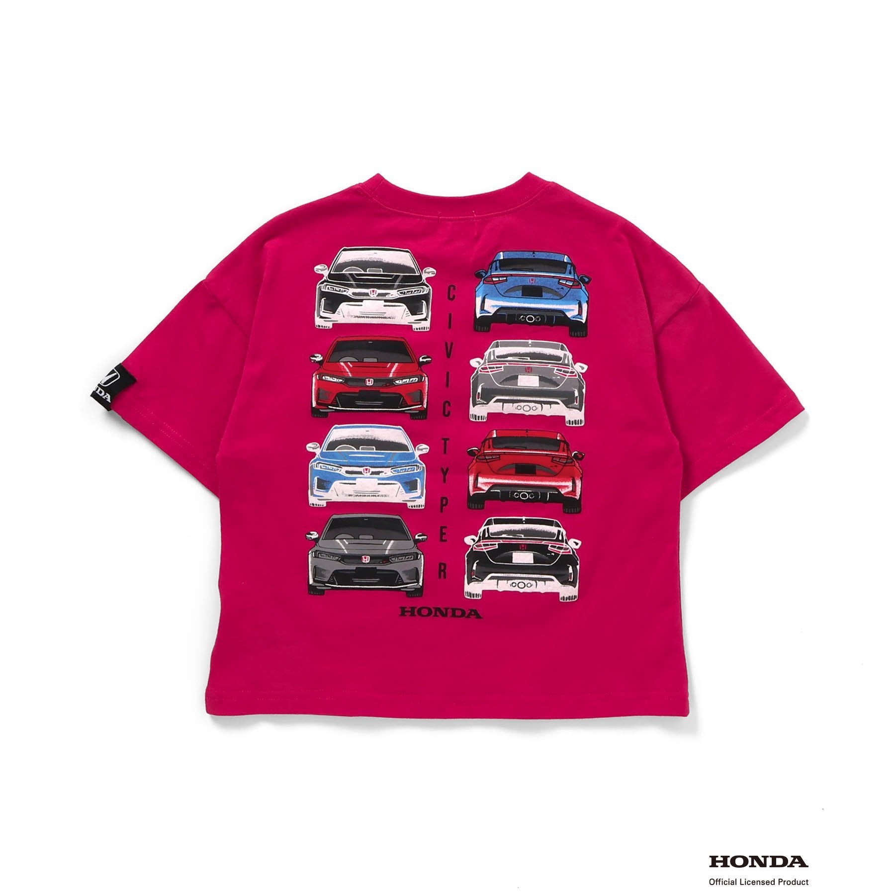 F.O.KIDS×Hondaコラボ_Tシャツ CIVIC TYPE R（レッド）