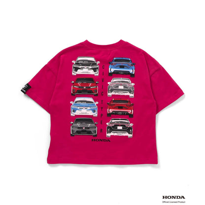 F.O.KIDS×Hondaコラボ_Tシャツ CIVIC TYPE R（レッド）