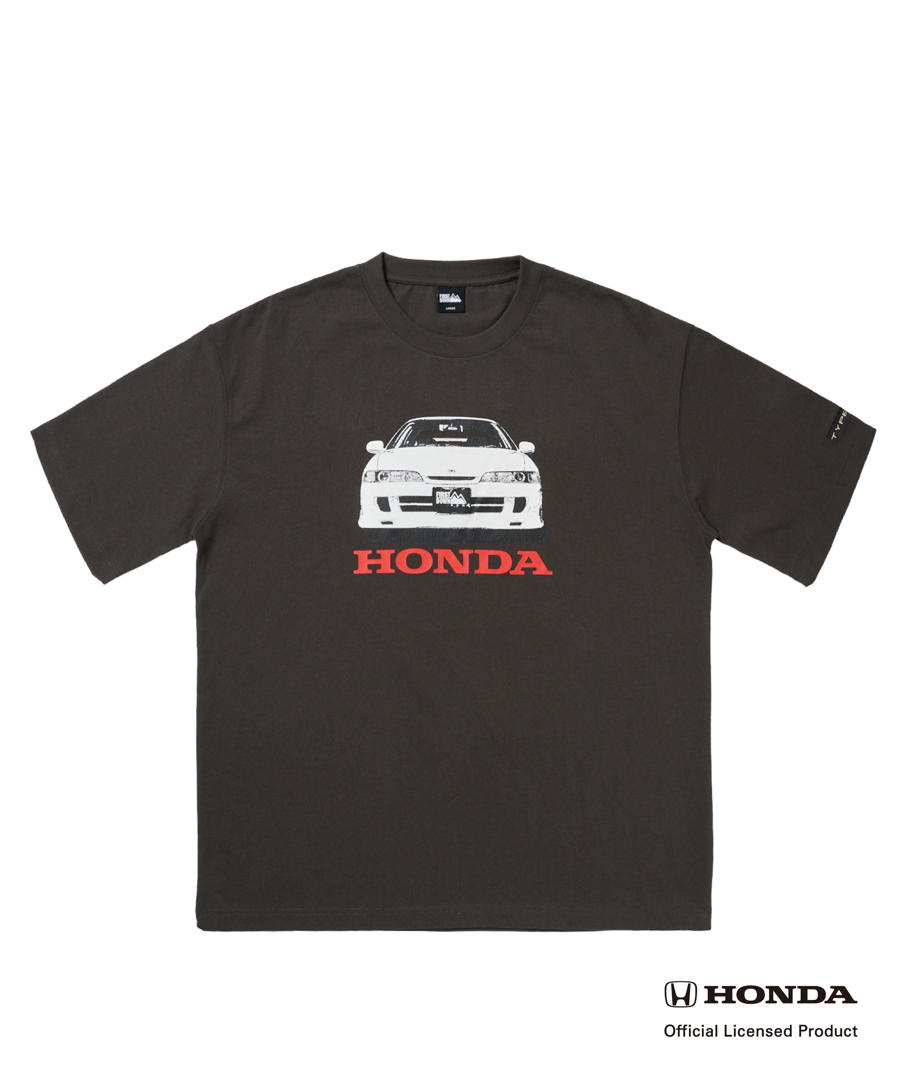 FIRST DOWN USAコラボ「INTEGRA TYPE R」Tシャツ(チャコールグレー)