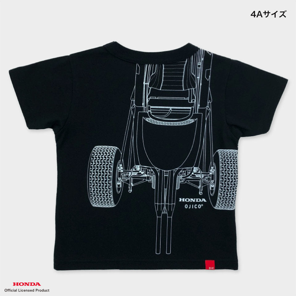 OJICO×Honda RA272 Tシャツ キッズ（ブラック）