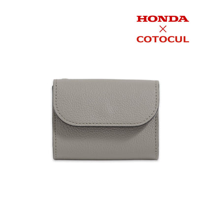 【アップサイクル製品】ミニ財布（ACCORD本革使用）グレー