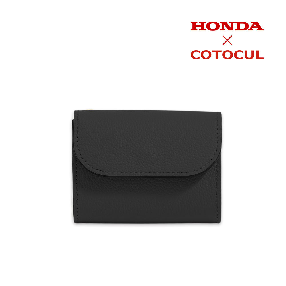 【アップサイクル製品】ミニ財布（ACCORD本革使用）ブラック