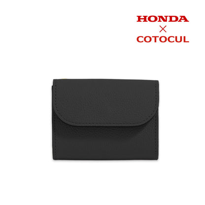 【アップサイクル製品】ミニ財布（ACCORD本革使用）ブラック
