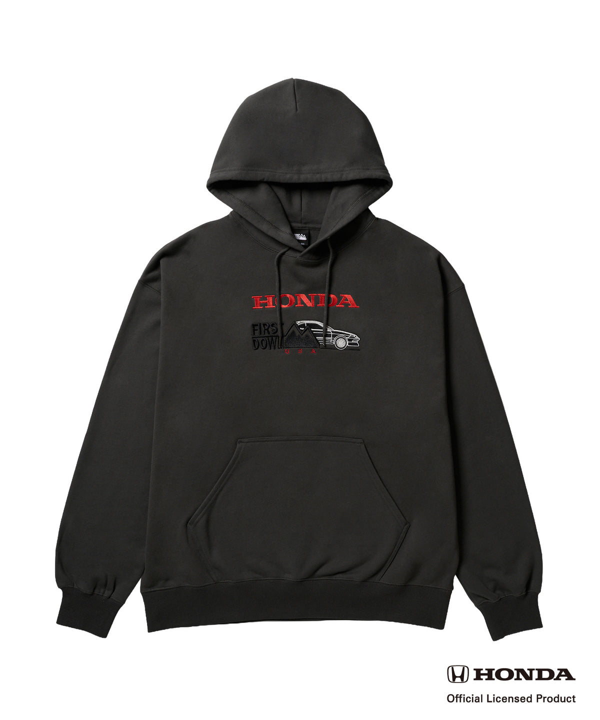FIRST DOWN USAコラボ「INTEGRA TYPE R」スウェットパーカー(チャコール)