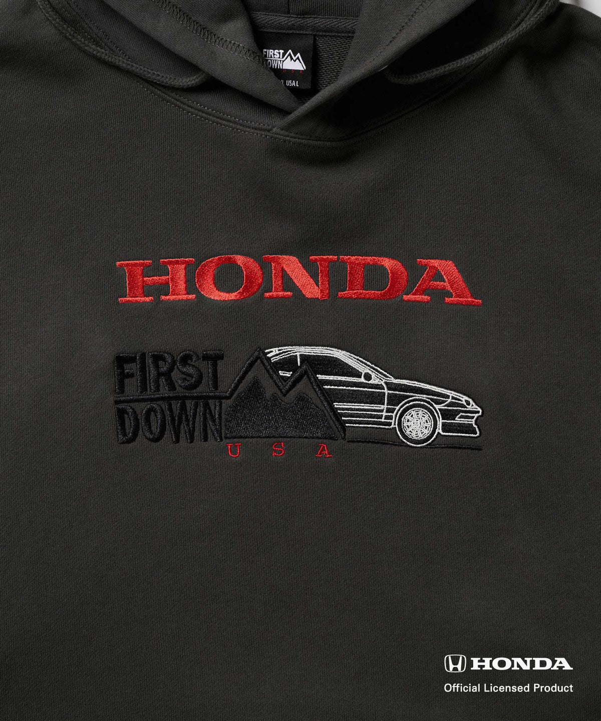 FIRST DOWN USAコラボ「INTEGRA TYPE R」スウェットパーカー(チャコール)