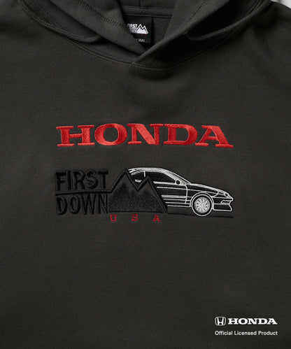 FIRST DOWN USAコラボ「INTEGRA TYPE R」スウェットパーカー(チャコール)