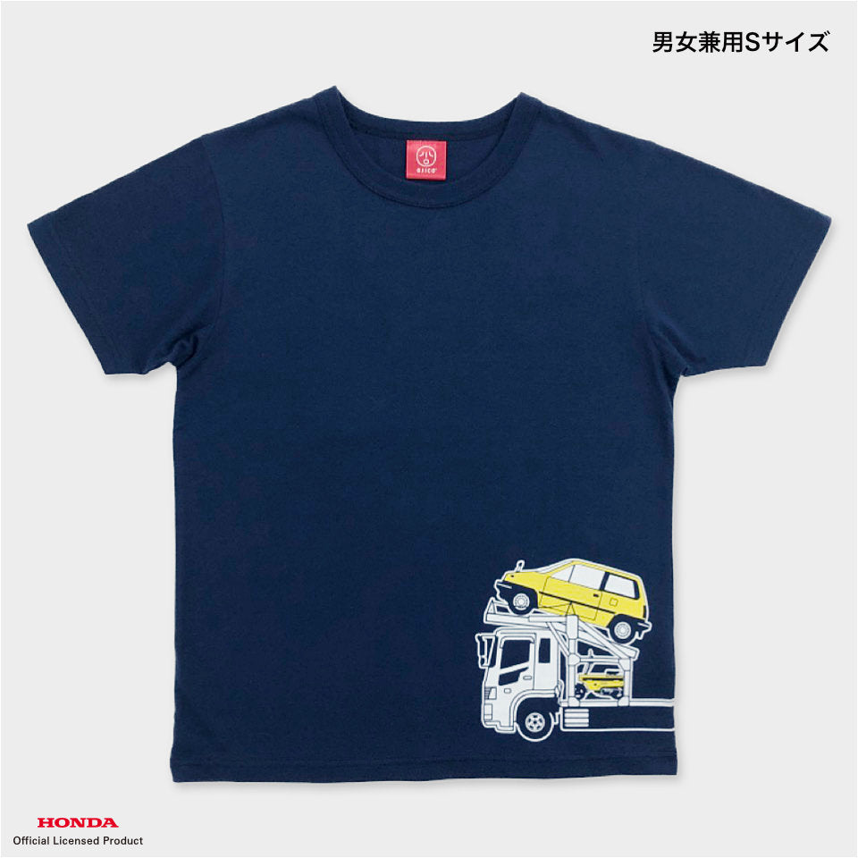 OJICO×Honda カーキャリア Tシャツ 大人 （ネイビー）