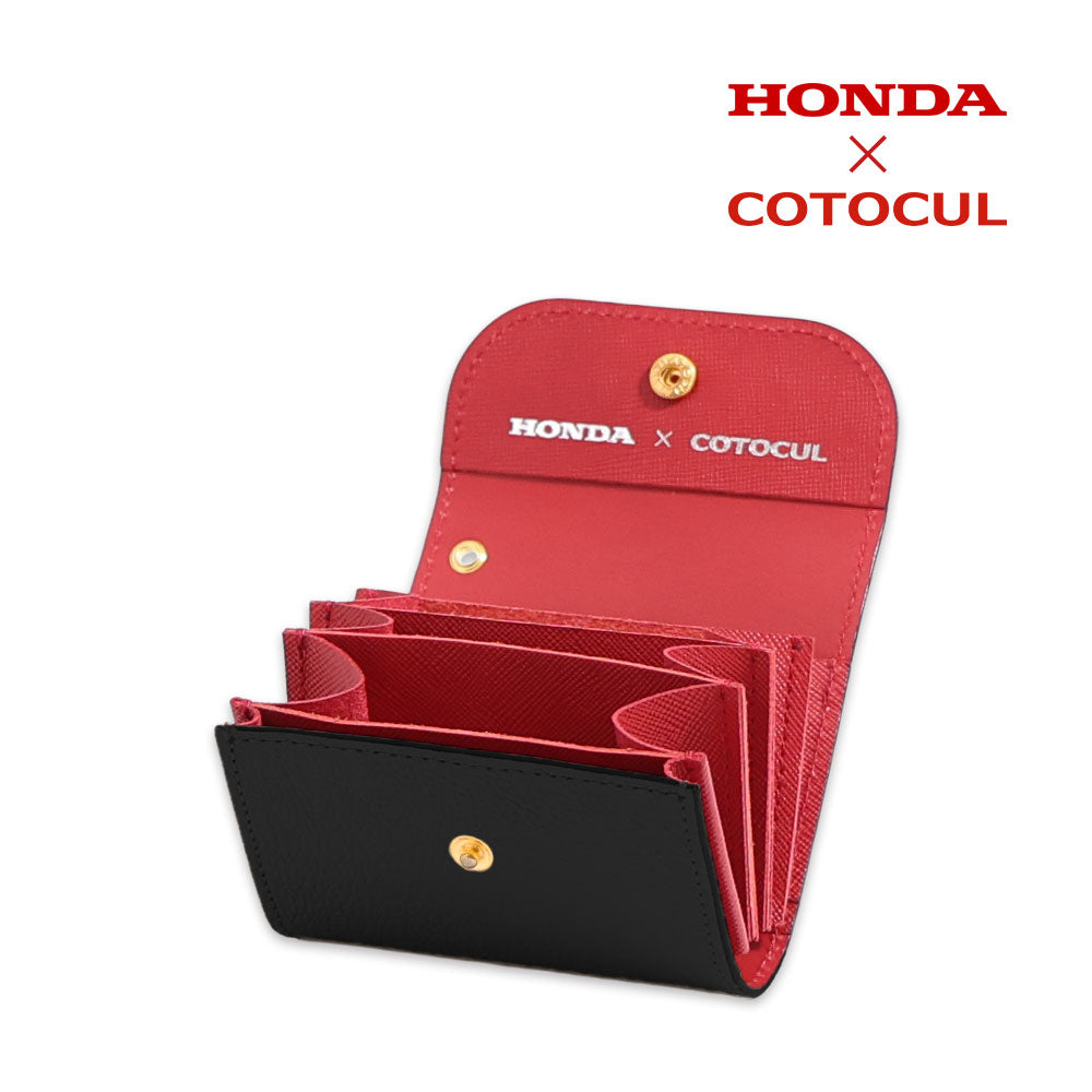 【アップサイクル製品】ミニ財布（ACCORD本革使用）ブラック