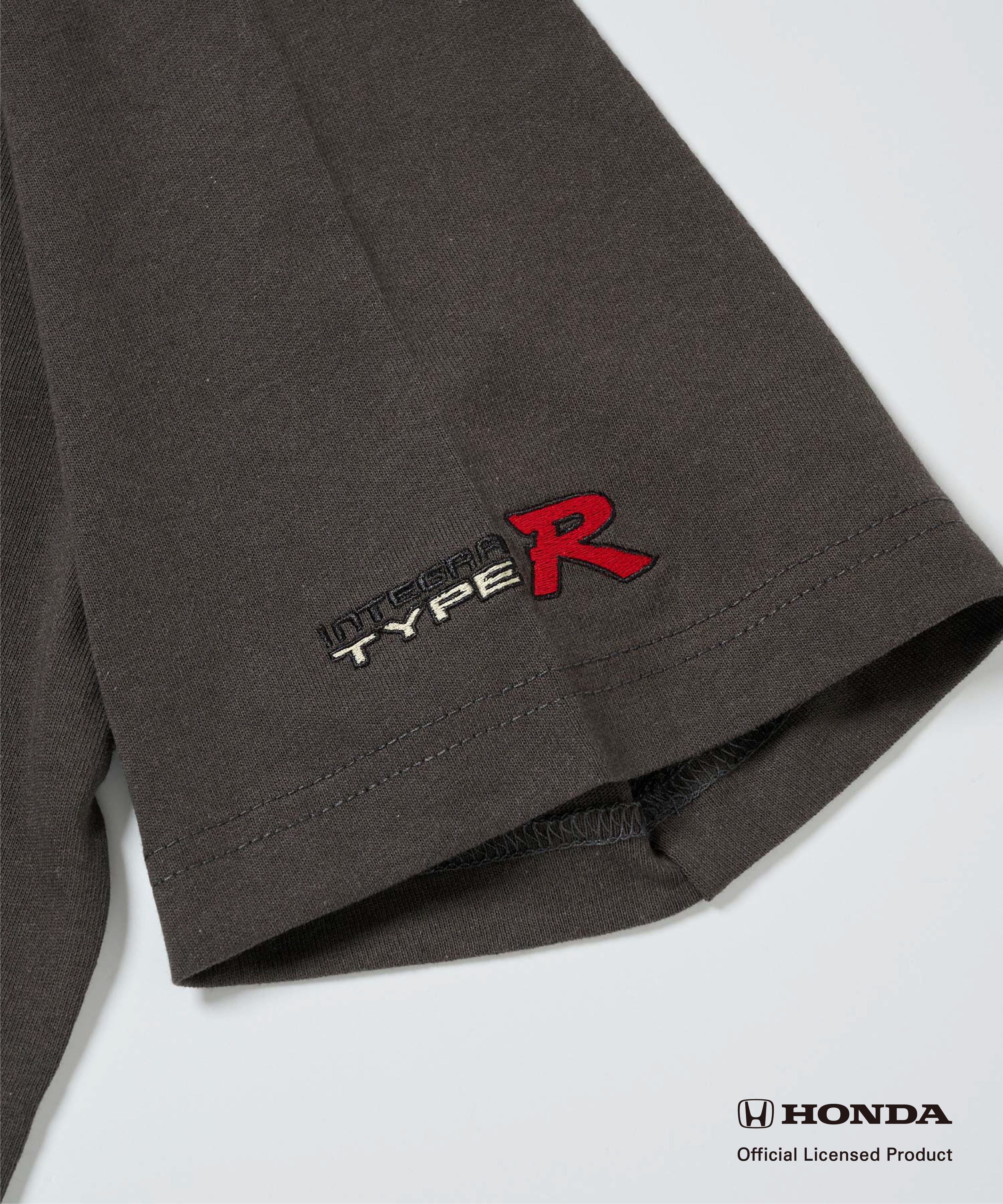 FIRST DOWN USAコラボ「INTEGRA TYPE R」Tシャツ(チャコールグレー)