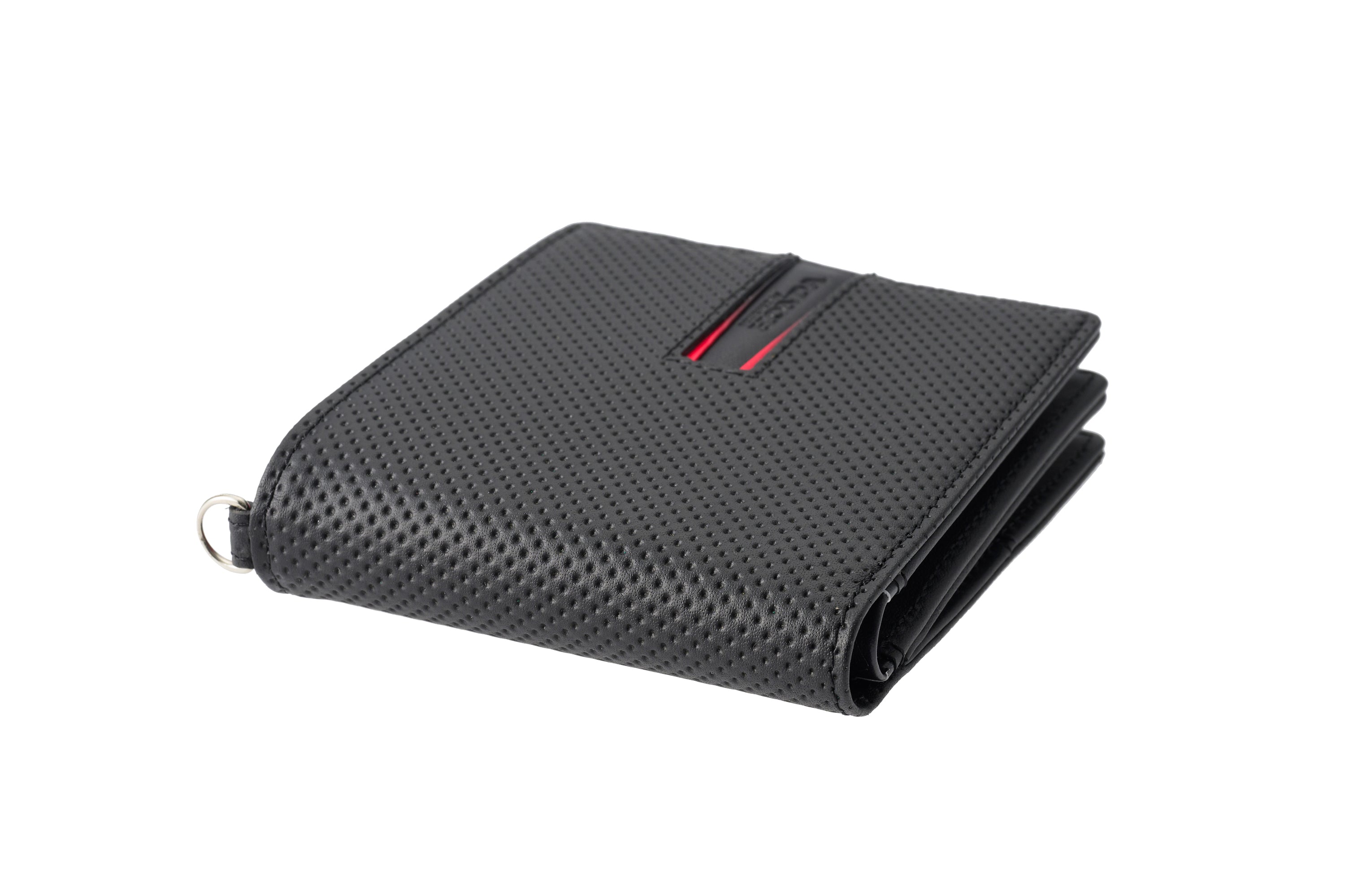 【ノイインテレッセ×HRC】BOX小銭入れ付き札入れ（ブラック×レッド）