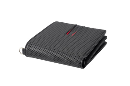 【ノイインテレッセ×HRC】BOX小銭入れ付き札入れ（ブラック×レッド）