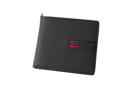【ノイインテレッセ×HRC】BOX小銭入れ付き札入れ（ブラック×レッド）