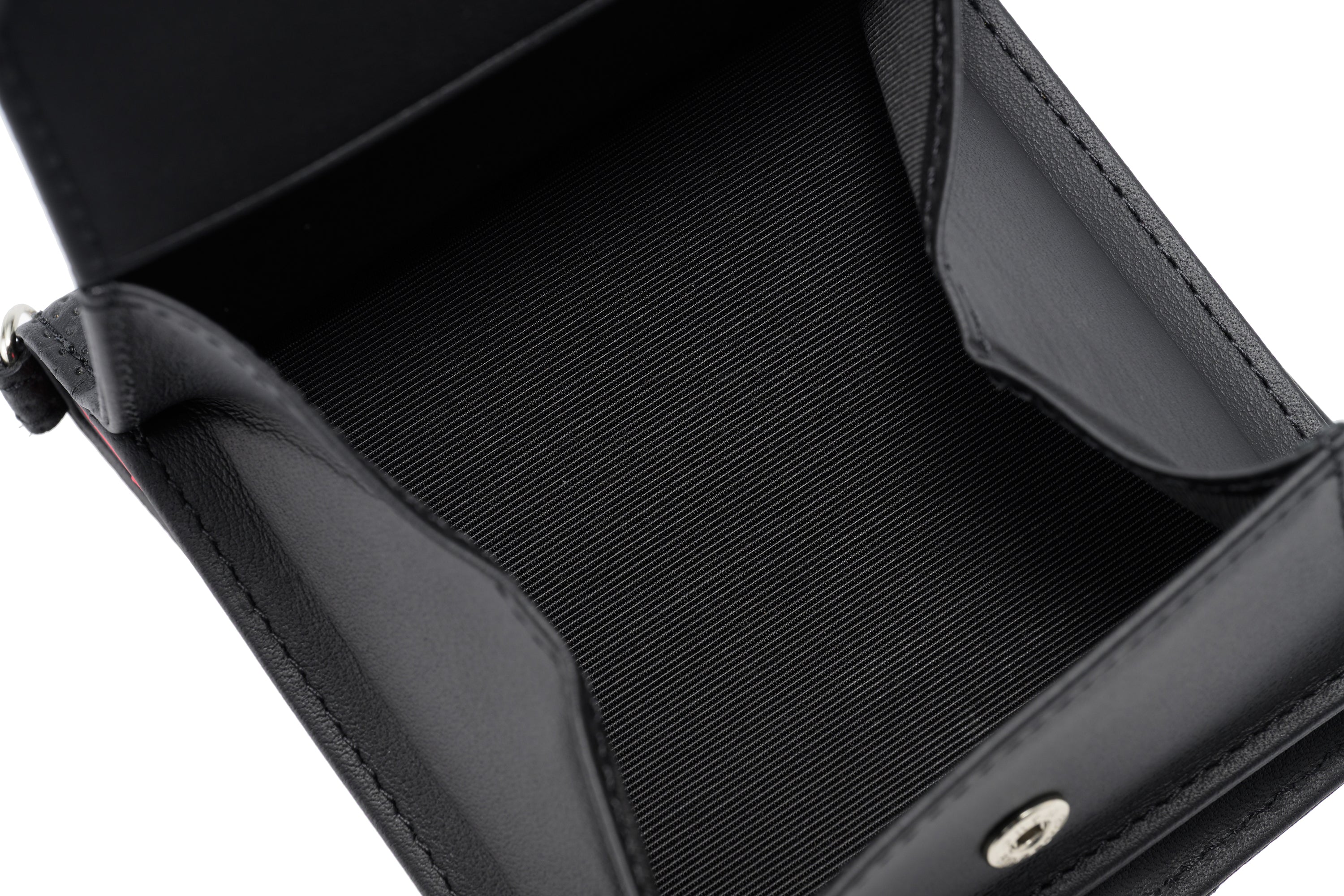 【ノイインテレッセ×HRC】BOX小銭入れ付き札入れ（ブラック×レッド）