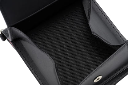 【ノイインテレッセ×HRC】BOX小銭入れ付き札入れ（ブラック×レッド）