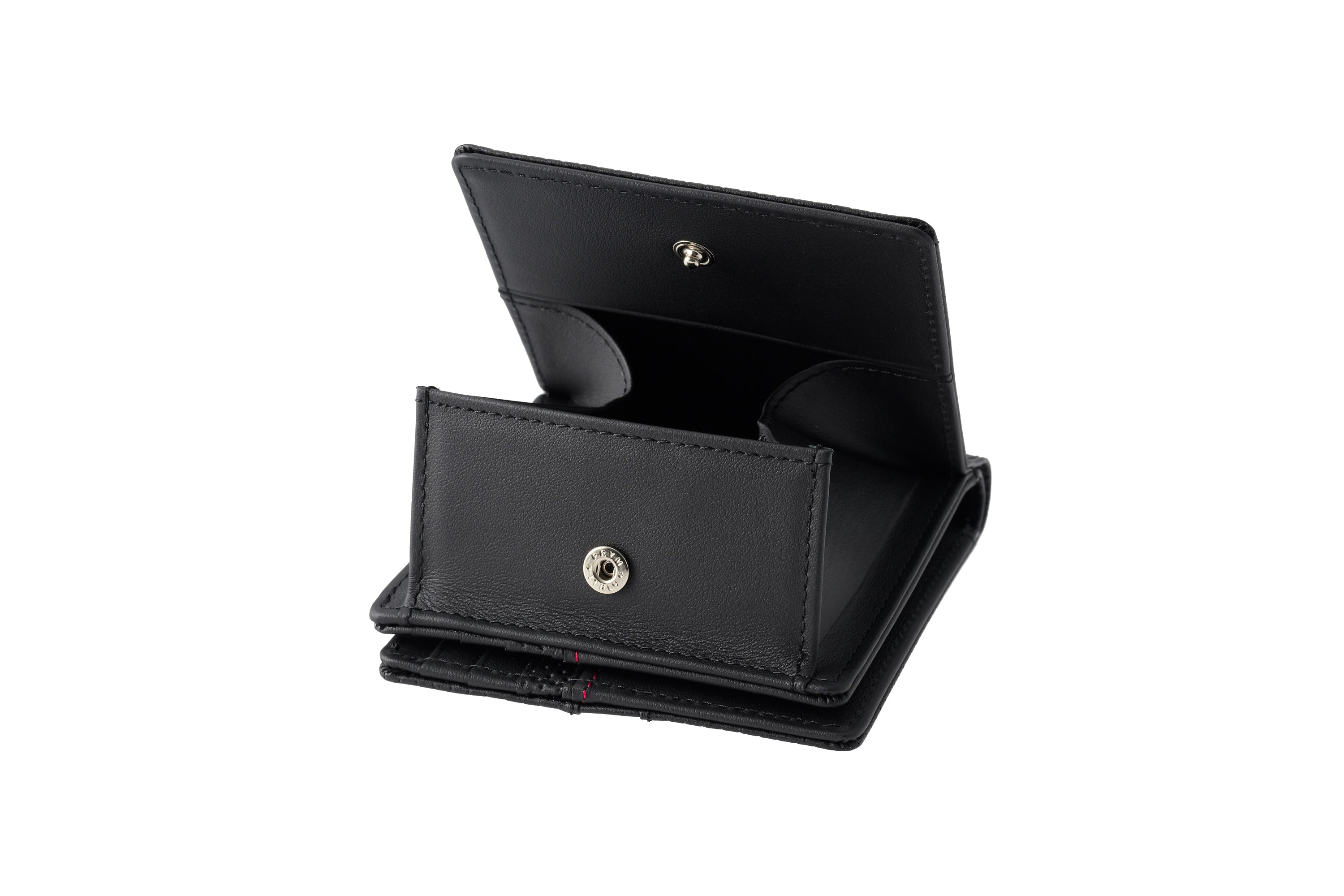 【ノイインテレッセ×HRC】BOX小銭入れ付き札入れ（ブラック×レッド）