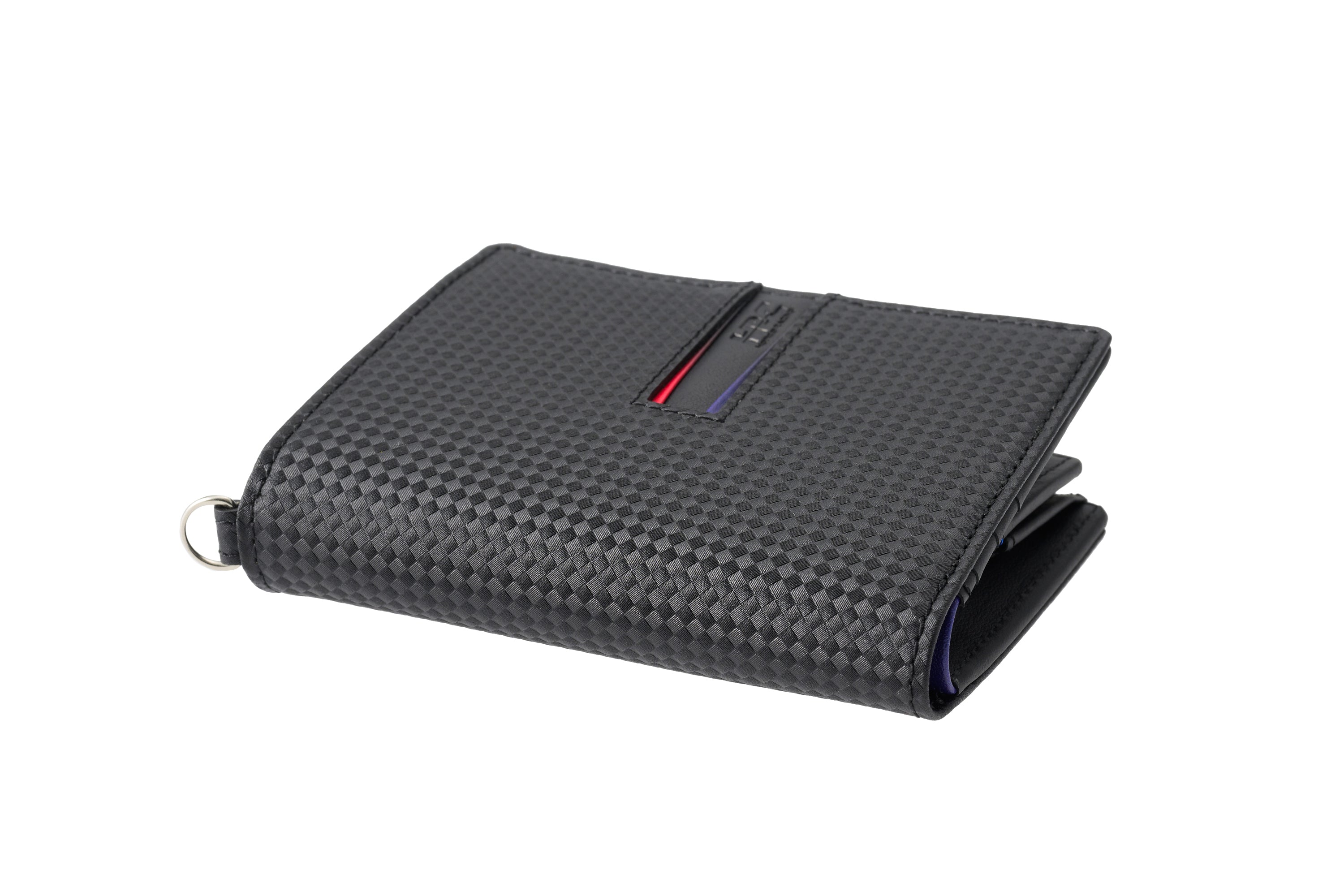 【ノイインテレッセ×HRC】コンパクト札入れ（ブラック×レッド×ネイビー）