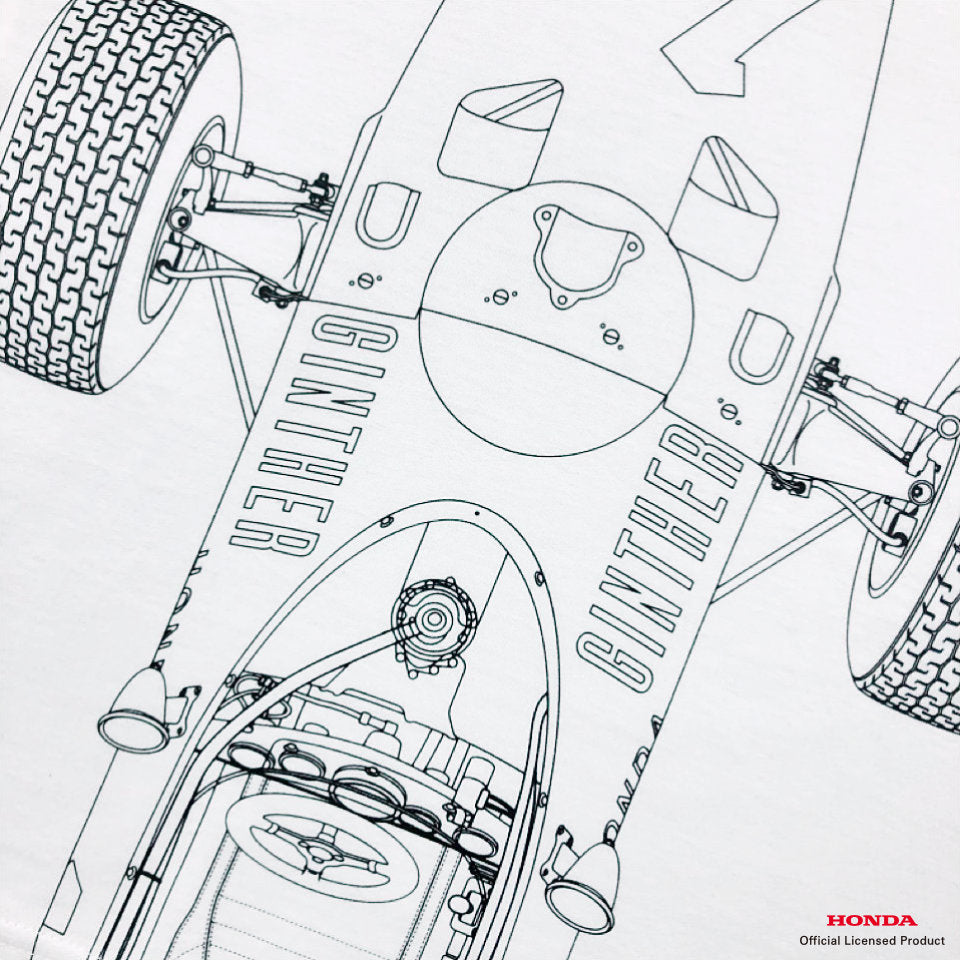 OJICO×Honda RA272 Tシャツ 大人　(ホワイト)