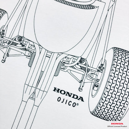 OJICO×Honda RA272 Tシャツ 大人　(ホワイト)