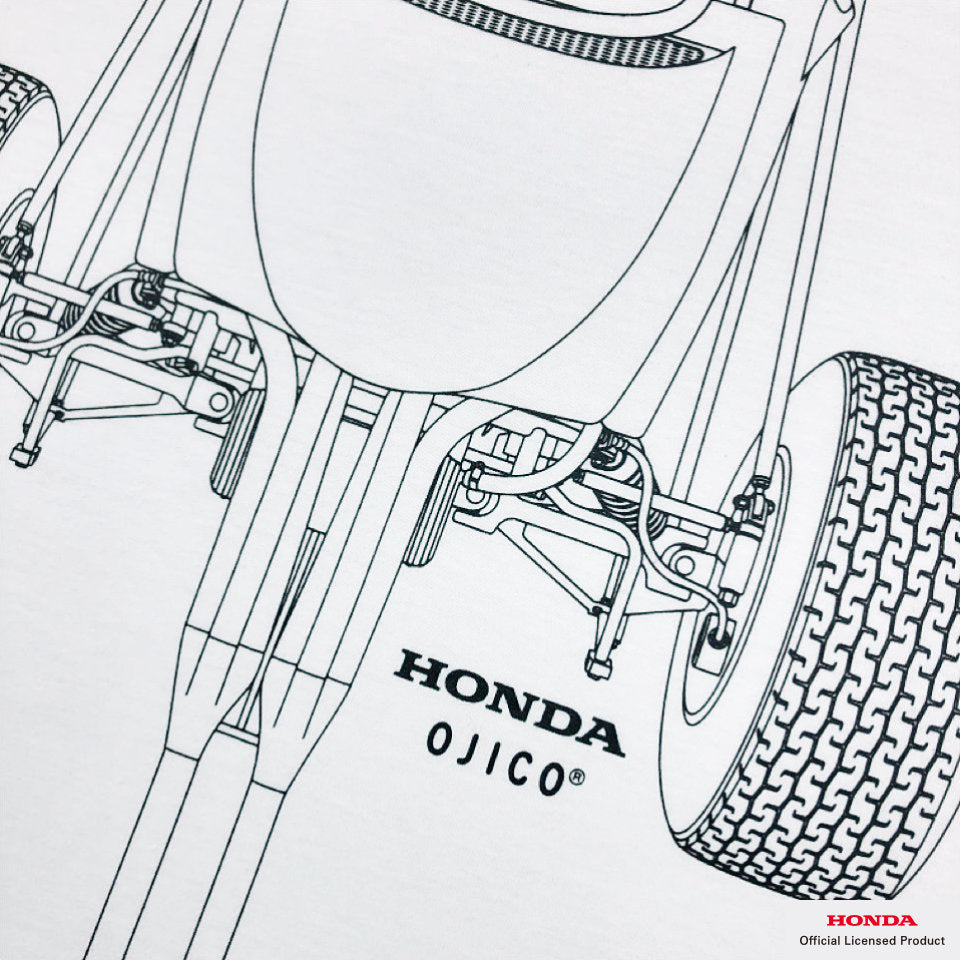OJICO×Honda RA272 Tシャツ 大人　(ホワイト)