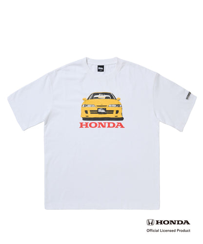 FIRST DOWN USAコラボ「INTEGRA TYPE R」Tシャツ(別注ホワイト/車体イエロー)