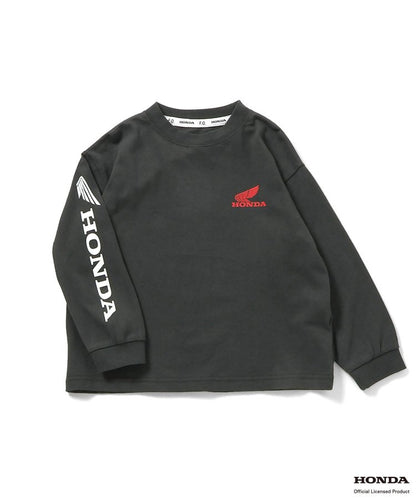HONDA ヴィンテージグラフィック長袖Tシャツ(チャコール)