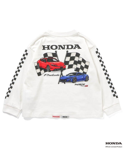 HONDA ヴィンテージグラフィック長袖Tシャツ(オークル)