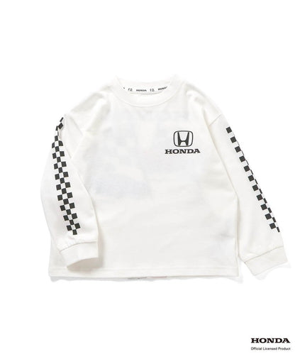 HONDA ヴィンテージグラフィック長袖Tシャツ(オークル)