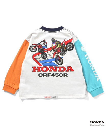 HONDA ヴィンテージグラフィック長袖Tシャツ(レインボー)