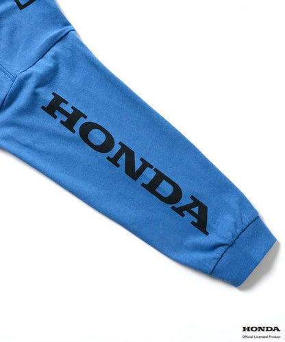 HONDA ヴィンテージグラフィック長袖Tシャツ(ブルー)