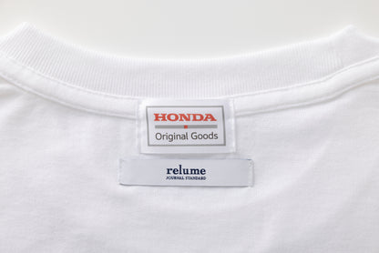 【別注】JOURNAL STANDARD relume×HondaロゴTシャツ ホワイト