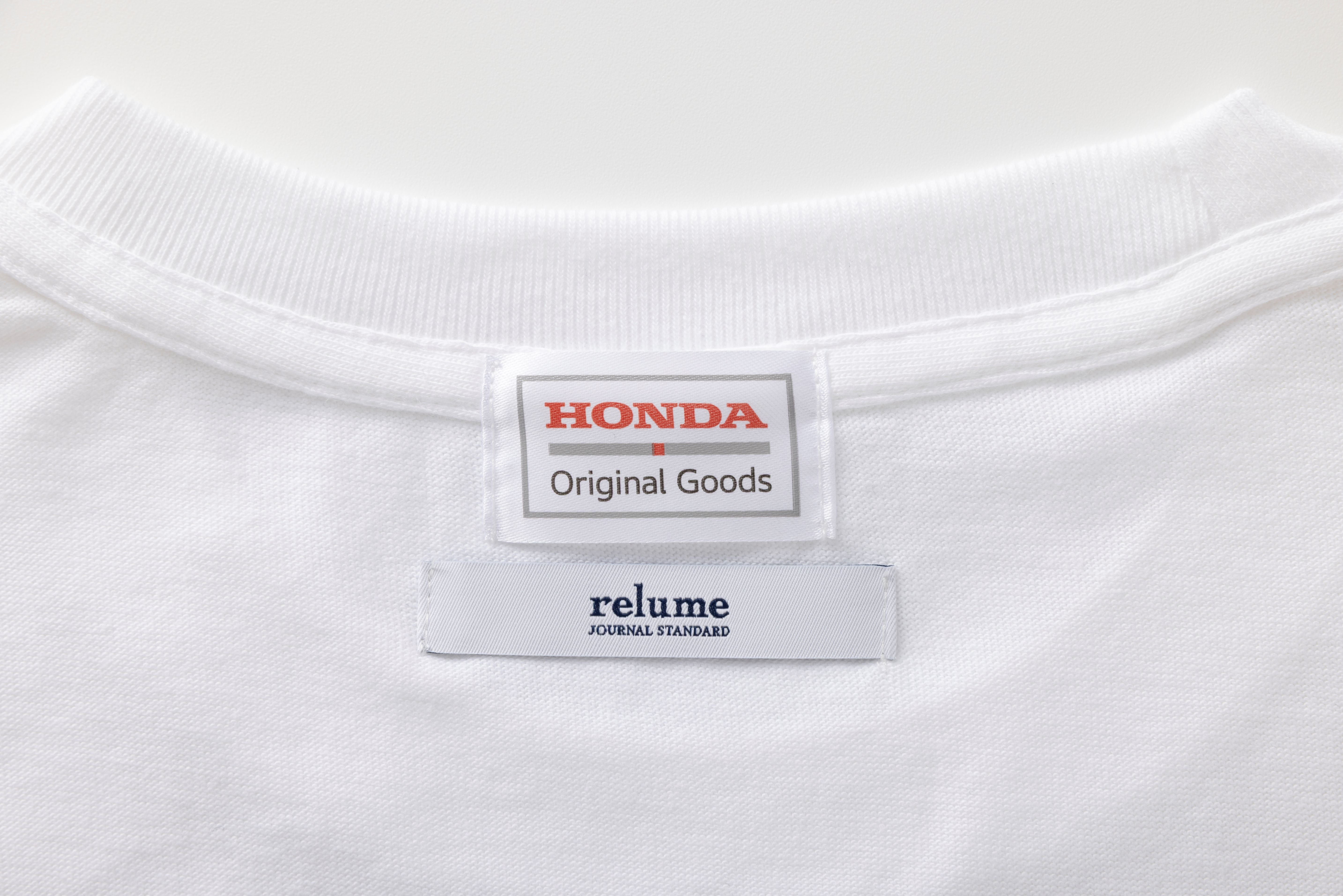 【別注】JOURNAL STANDARD relume×HondaロゴTシャツ ホワイト