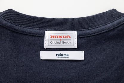 【別注】JOURNAL STANDARD relume×HondaロゴTシャツ ネイビー