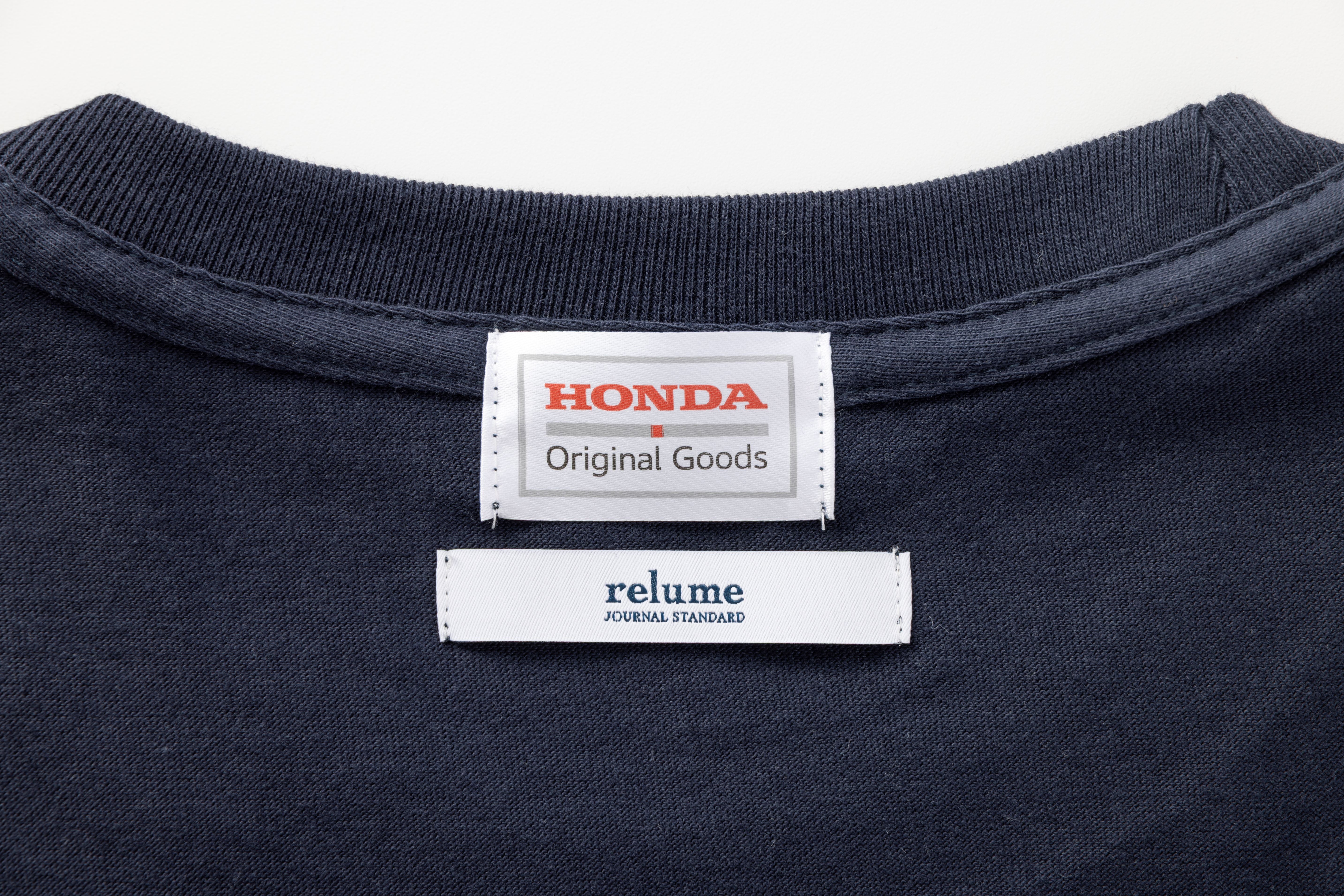 【別注】JOURNAL STANDARD relume×HondaロゴTシャツ ネイビー