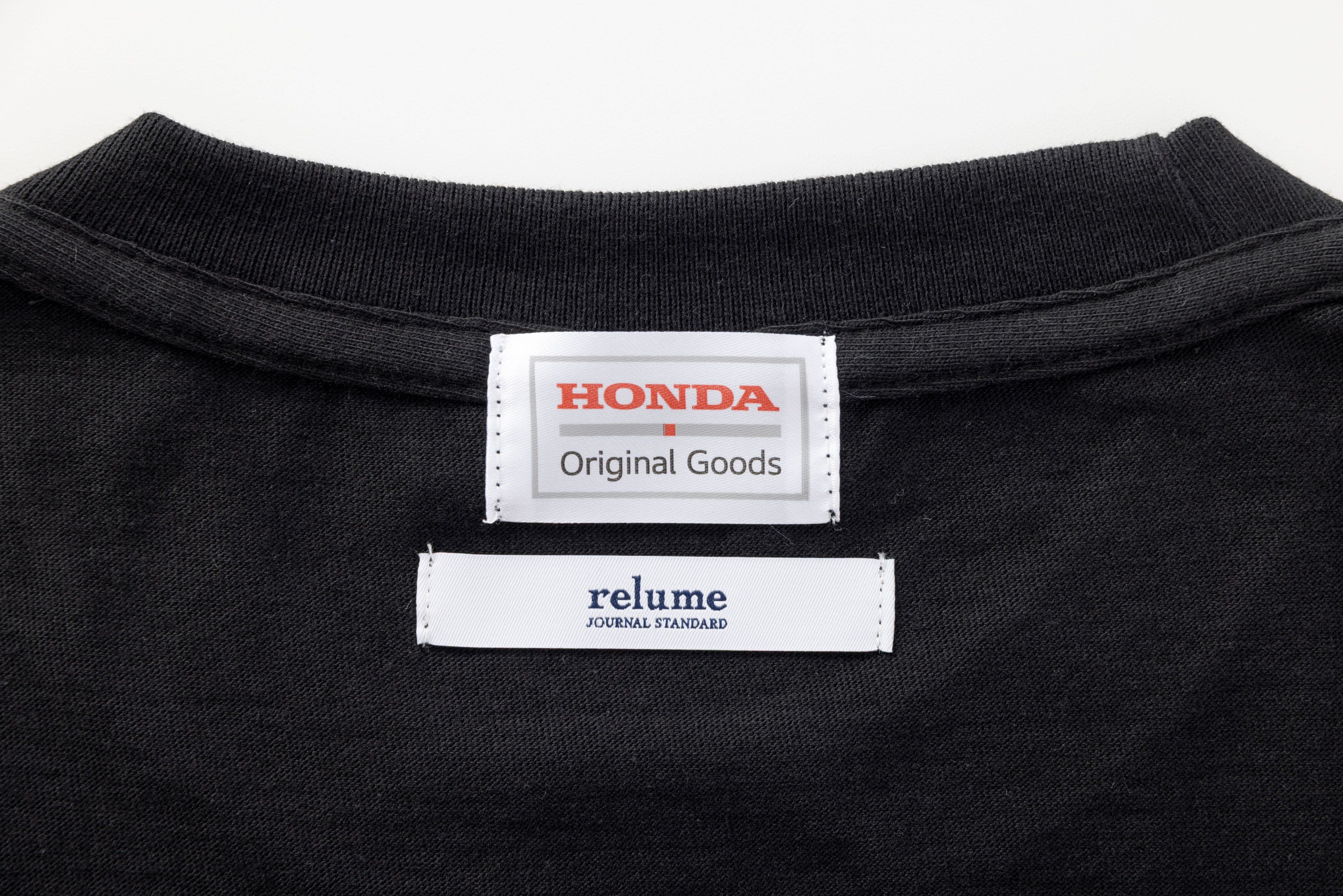【別注】JOURNAL STANDARD relume×HondaロゴTシャツ ブラック